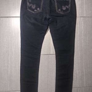 Womens BKE Madison Skinny Blue Jeans Stretch Size 27X31 1/2